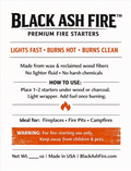 Black Ash Fire™ – Premium Fire Starters (6-Pack)